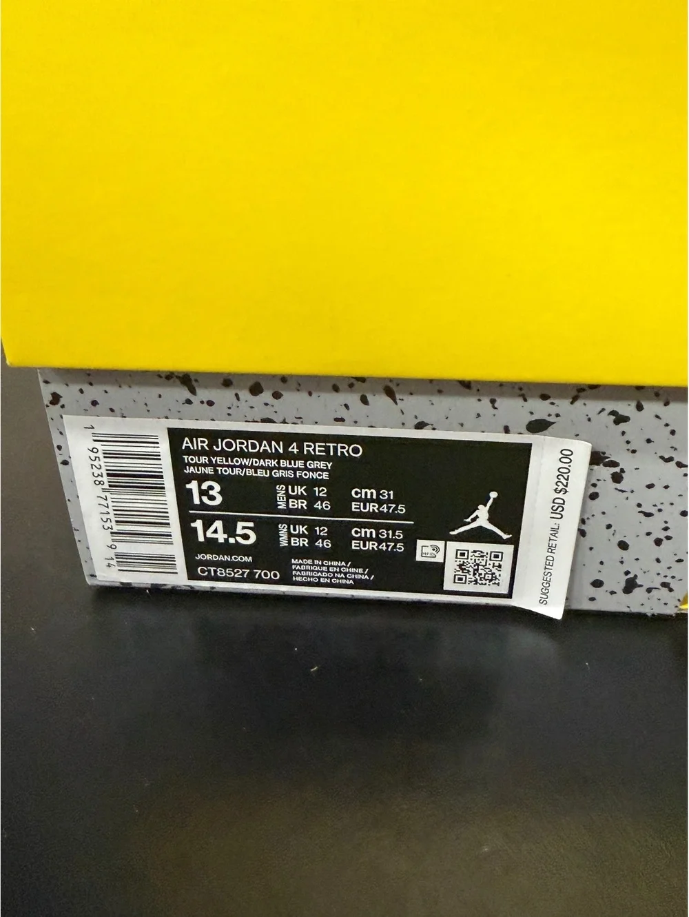 Size 13 - Air Jordan 4 Retro “Lightning” 2021 *WORN ONCE*